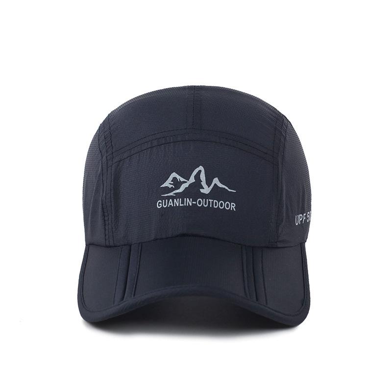 Quick-drying Hat, Summer Outdoor Sunscreen Mountaineering Hat, Men's and Women's Ultra-thin Breathable Three-fold Summer Hat, Korean Baseball Cap