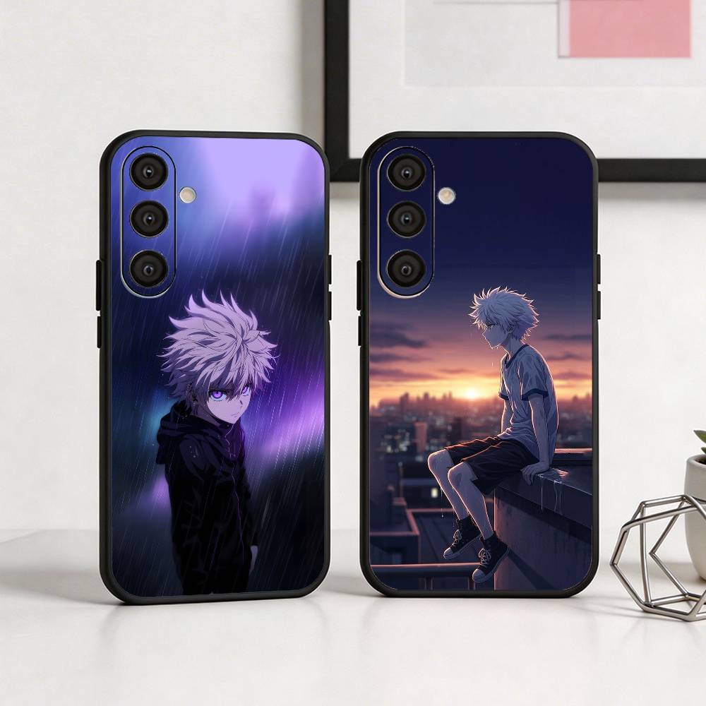 H-Hunter × Hunter K-Killua Phone Case For Samsung A73,72,71,53,52,51,22,91,80, Soft Black Cover