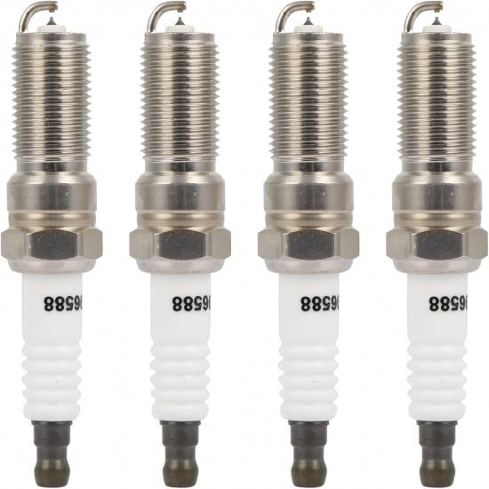 ECCPP Spark Plug Platinum Iridium Fit for Ford for Edge 2013-2018,for Lincoln for MK 2015-2019 Replacement for 96588 (4 Spark Plugs)