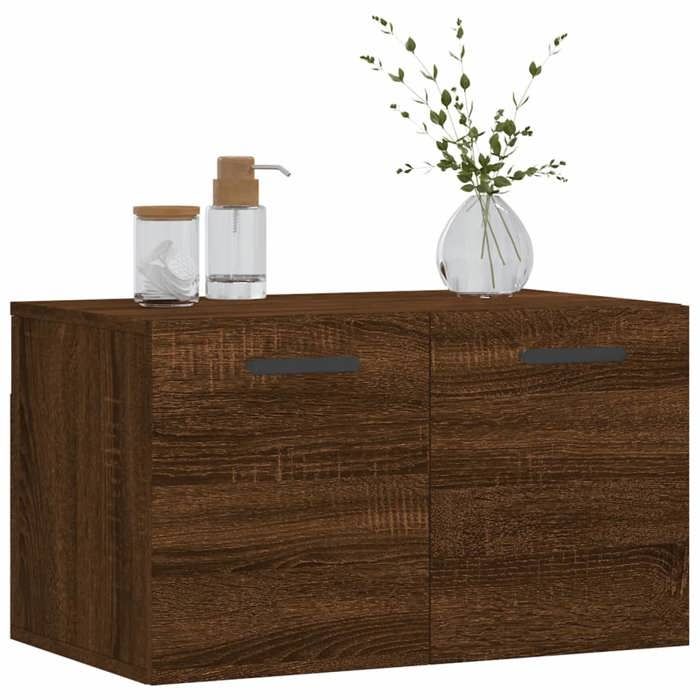 VidaXL Wall Cabinet Brown Oak 60x36.5x35 Cm Engineered Wood 830035
