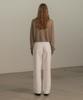 Mosyupamosyu Jane Straight Cotton Pants [White]