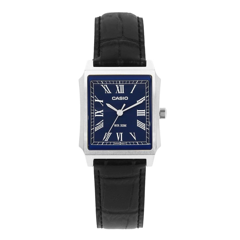 Casio Аналоговые Квадратные Винтажные Ретро Кожаные Часы Mtp B190l 2bvdf MTP-B190L-2BVDF