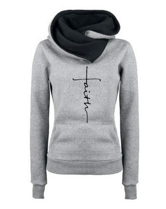 Women's Cat Paw Heart Hoodie - New Style Pullover for Outdoor Sports