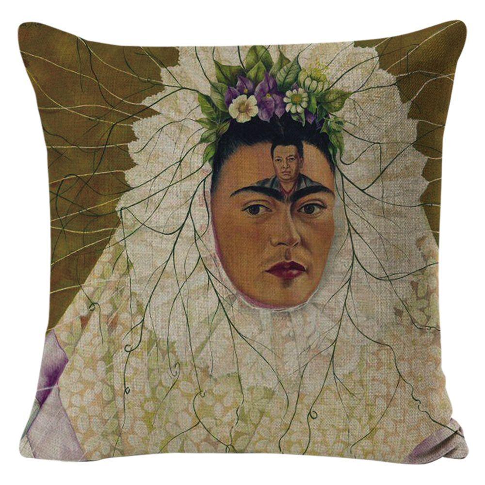 Kissenbezug Frida Kahlo Zierkissen Heim Sofa Kissen