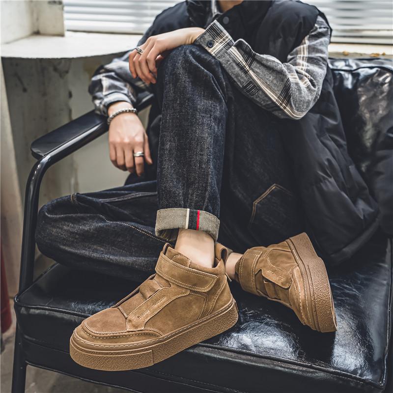 Nové pánské boty Vysoce kvalitní podzimní a zimní boty na skateboarding Vysoký top Pohodlné boty Trendy Retro boty pro volný čas s měkkou podrážkou