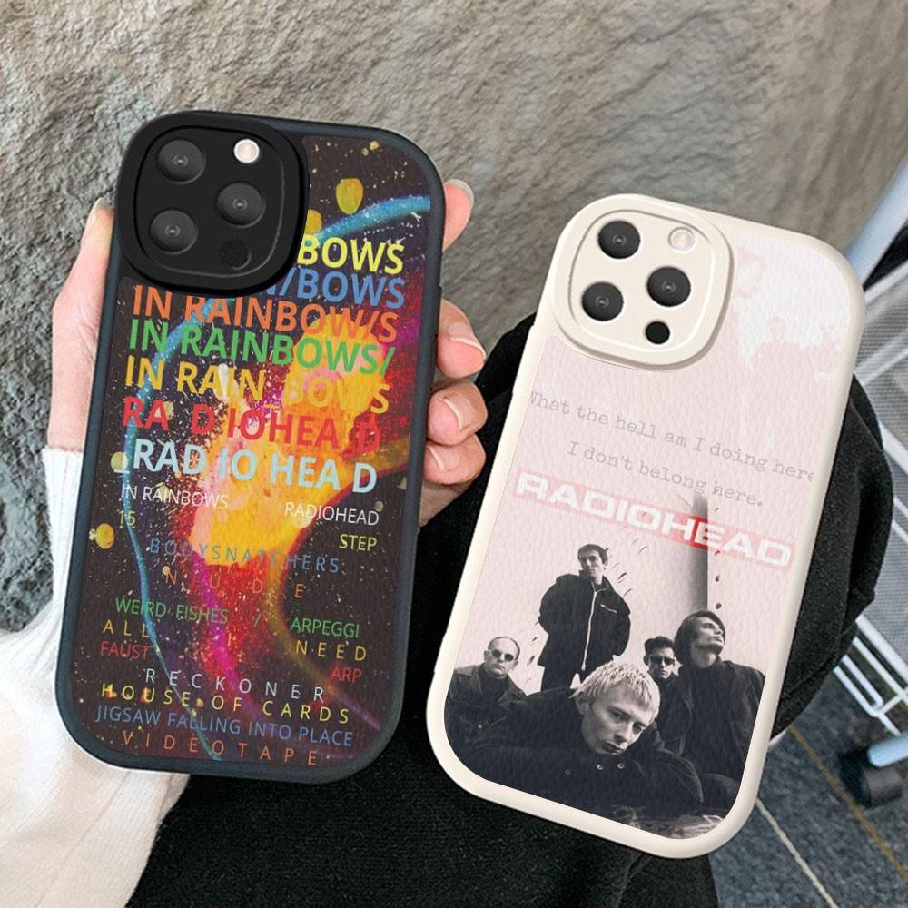 Fashion Design Radiohead Phone Case Hard Leather For iPhone 16 15 14 13 12 Mini 11 14 Pro Max Xs X Xr 7 8 Plus Fundas