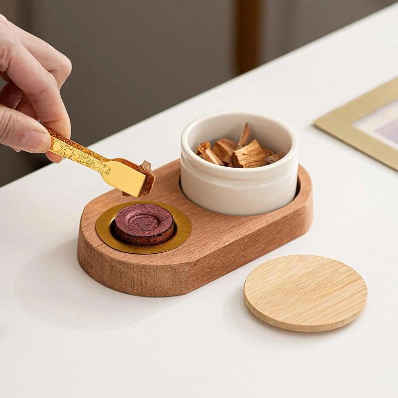 Incense Burner Set Festival Desktop Gifting Decor for Bedroom SPA Meditation