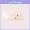 Fashion Office Dress Belt With Bow Knot And Elastic Waist For Women
