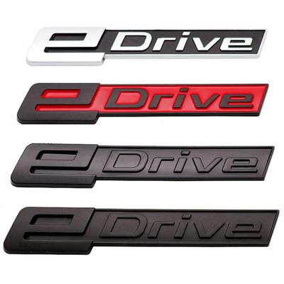 3D ABS eDrive Logo Car Rear Trunk Fender Emblem Badge Sticker Auto Styling For B/MW eDrive 225 I4 I3 I8 X1 X5 530e I01 I12 I15