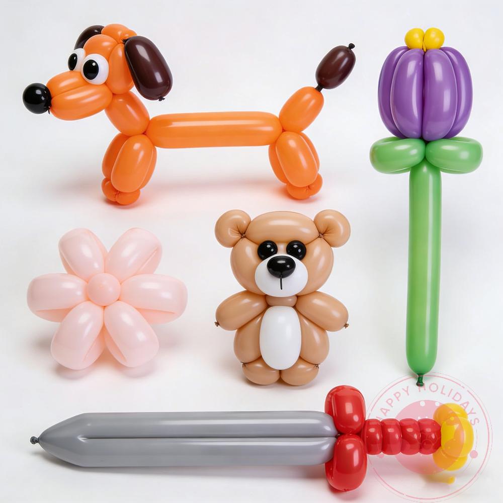 1.8g 100 buc Balon Magic 260N Baloane Lungi Groase Decorare Petrecere Divertisment Copii Activitate Comercială DIY Handmade