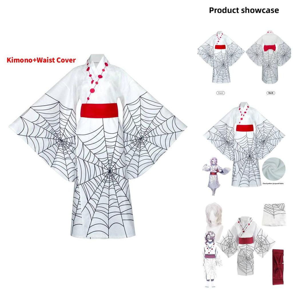 Demon Slayer Kimetsu No Yaiba Rui Cosplay Costume With Spandex For Halloween Cosplay Events