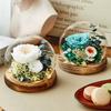 Eternal Flower Rose Glass Cover Finished Gift Box Valentine's Day Wedding Creative Gift for Girlfriend Eternal Flower Ornament