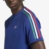 adidas Originals Locker Gestreiftes Logo Rundhals Kurzarm T-Shirt Herren Oberteile KC8641