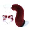 Enchanting Wolf Ears & Tail Set: Plush Handmade Cosplay Accessories