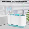 Easy Cleaning Toothpaste Holder Plastic Soap Tray Simple Bathroom Storage Organizer  Countertop