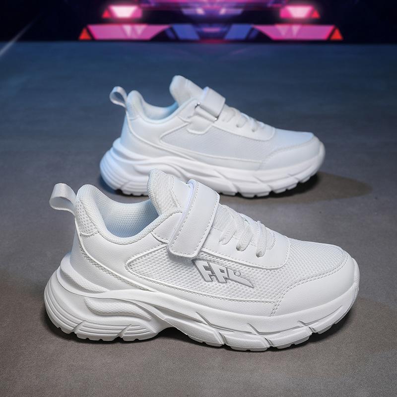 Children's White sneakers2026Breathable Double-mesh Athletic Shoes, New Spring/summer Collection, Soft-soled Running Shoes for Boys, Suitable for