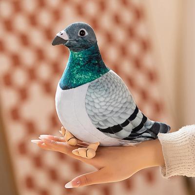 Sevimli Güvercin Peluş Oyuncak Yumuşak Simüle Tasarım Çocuk Hediye Fotoğraf Sahne Çok Yönlü PP Pamuk Bebek Çocuklar için
