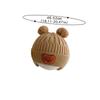 Bear Ear Knit Wool Hat for Baby Cute Cartoon Infant Ear Protection Cap Winter Warm Kids Boy Girl Earflap Beanies