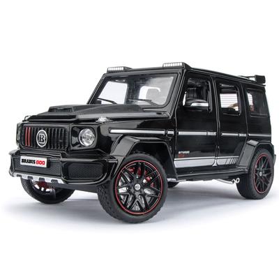 1:Modelo de coche de aleación Brabus G800 a escala 24, coche fundido a presión con luz de sonido, colección de amantes de los coches, regalo de cumpleaños para niños, juguetes de Metal para niños
