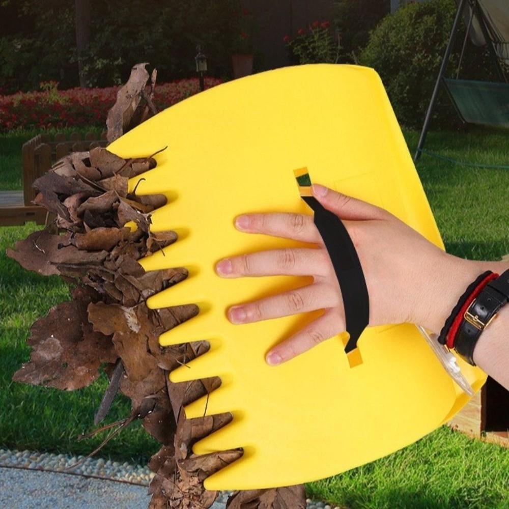 1 Pair Wear-resistant Leaf Catcher Labor-saving Leaf Grabber for Picking Up Leaves Grass Clippings