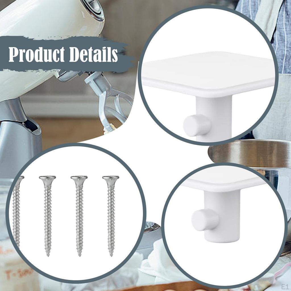 4x Stand Mixer Attachment Holders Mixers Attachments Organizer Easy Installation Kitchen Accessory