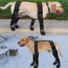 Hunde Hosenträgerstiefel Wasserdichte Pfotenschützer Weiche Welpenstiefel Rutschfeste Hunde Winterschuhe Verstellbare Stiefeletten für Hundepfoten