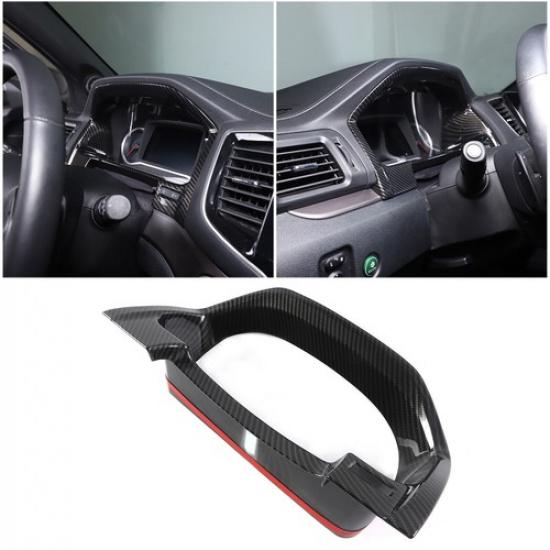 ABS Carbon Car Speedmeter Frame Trim Accessories Cover For Honda Pilot 2015-
