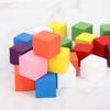 2 Sets Colored Block Set Pine Wood Children Geometry Enlightenment Early Education Toy25Pcs Colored Block 25mm