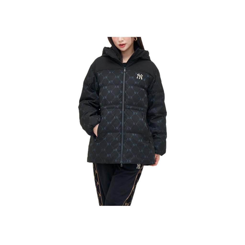 MLB New York Yankees Fashion Warm Hooded Down Jacket Women Jacket Black 3FDJM0146-50BKS