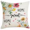 Daisy Flower Pillow Spring And Summer Plant Flowers Polyester Flax Pillow Pillow Sofa Cushion Cover Premium Durable