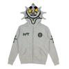 Men Casual Long Sleeve Flame Print Hoodie Pullover Streetwear Hip Hop Graphic Sweatshirt