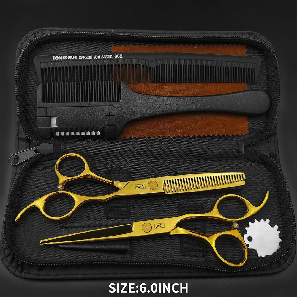 VP Professional Hairdressing Scissors Barber Set 5.5 6.0 Hairdresser Hair Beauty Scissors Set Corte de Cabelo Desbaste Ferramentas de Salão