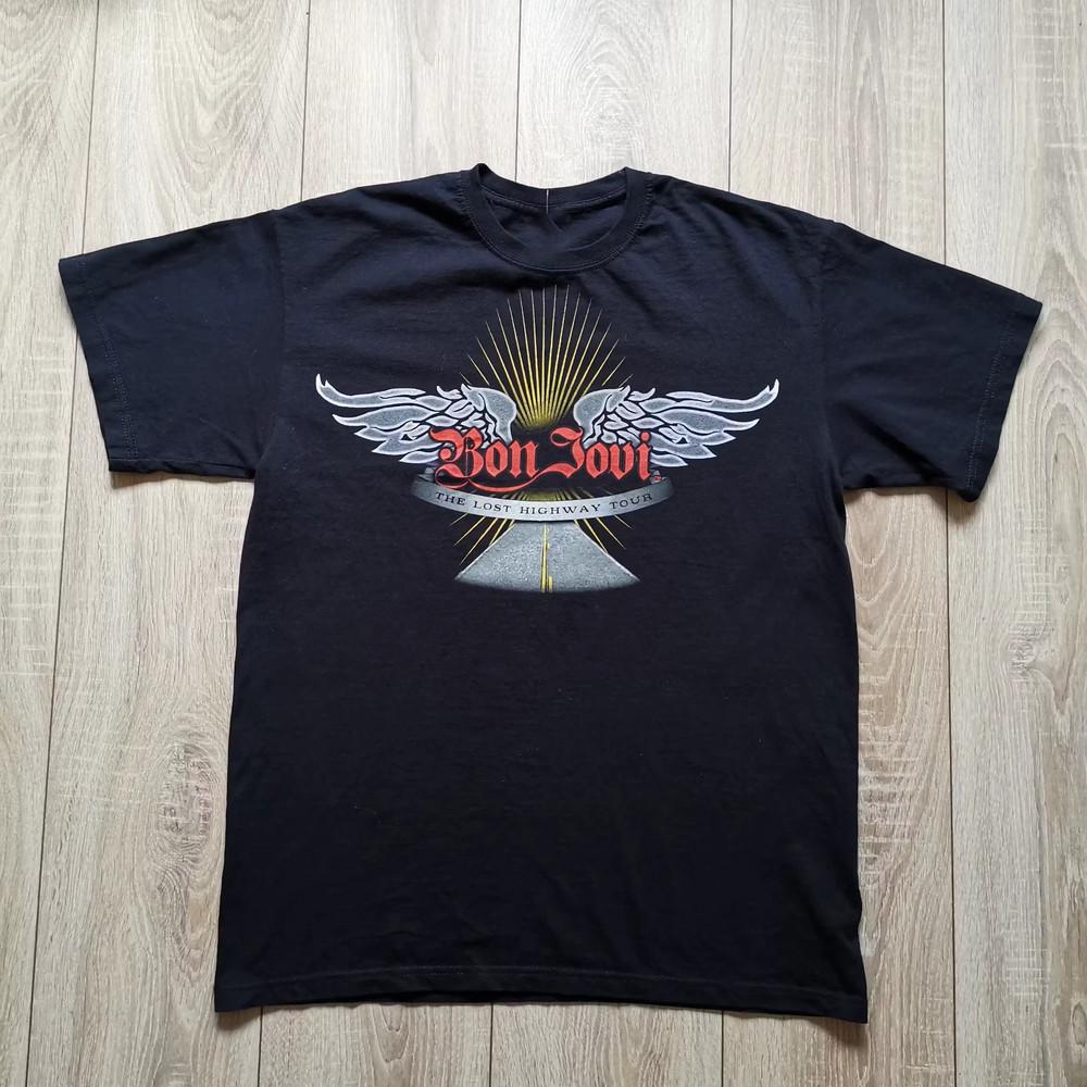 

Vintage Bon Jovi The Lost Highway Tour All Size S to 5XL SE004 Unisex T-Shirt XL