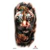 2026 Nuovo Tatuaggio Temporaneo Impermeabile Adesivo Fuoco Foresta Leone Lupo Tigre Flash Tatuaggi Uomo Corona Corpo Braccio Finto Tatuaggio