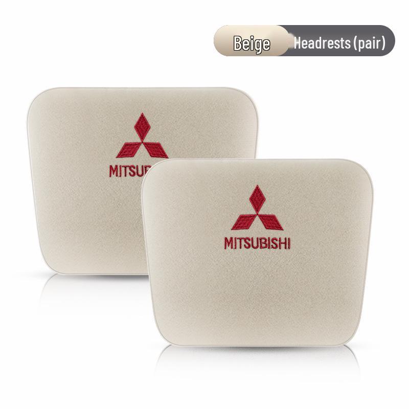 Mitsubishi-Compatible Car Headrest and Lumbar Support Pillow, Maybach Style