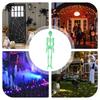 Halloween Skeleton 5 Ft Luminous Glow In The Dark Realistic Bones Halloween Hangable Skeleton Decorations For Party Yard Garden