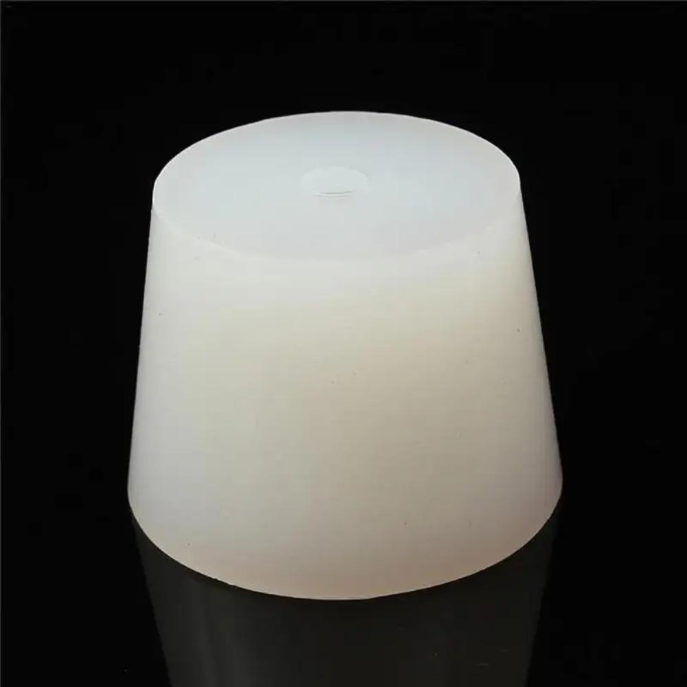 1PCS Home Brew Wine Stoppers Silicone Plug with 8mm Hole for Airlock Valve Bubbler Fermentation Exhaust Valve Silicone Rubber Plug