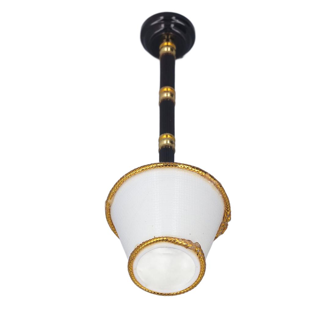 1:12 Puppenhaus Miniatur Stehlampe Batteriebetrieben LED Lampe Modell Spielzeug Lebensecht Exquisit Metall