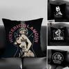 Pillow Case H-Hysteric Glamour Girl Home Dorm Chair Back Short Plush Double-Sided Printing Office Nap Time Cushion Cover
