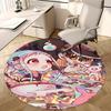 1pc Anime Cartoon Design Round Carpet  Office Chair Mat
