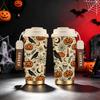 532ml Kaffeetasse Halloween Vintage Kürbis Krähe Schädel Kerze Motiv Auto Tragbarer Becher Große Kapazität Teetasse Pendler Kaffeetasse