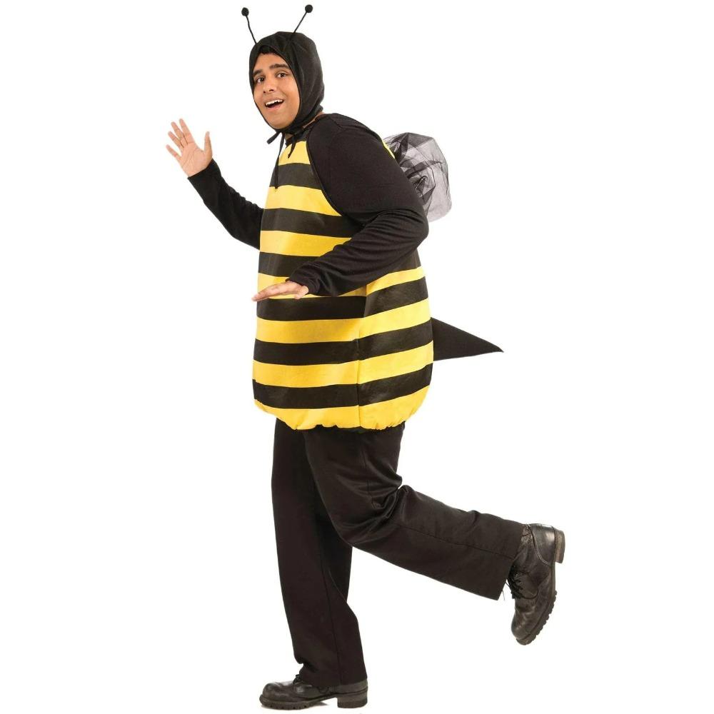 Halloween Adults Toddler Fancy Bee Cosplay Outfits Performance Animal Role Play Bee Cosplay Cute Yellow Stripe Costume