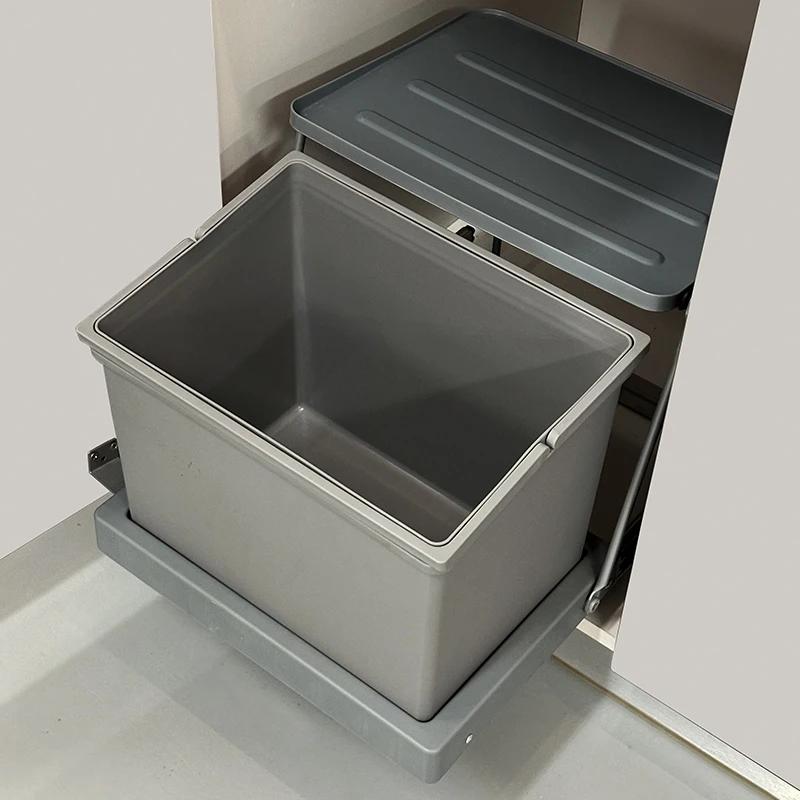 Large Capacity Trash Can Kitchen Recycle Trash Bin Food Waste Garbage Bin Sorting Cleaning Dustbin with Lid Home Accessories