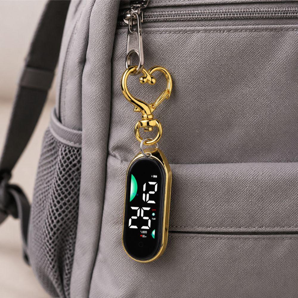 Tragbare Taschenuhr Digitalanzeige Leuchtende Taschenuhr Elektronische Hängeuhr Kinder Erwachsene