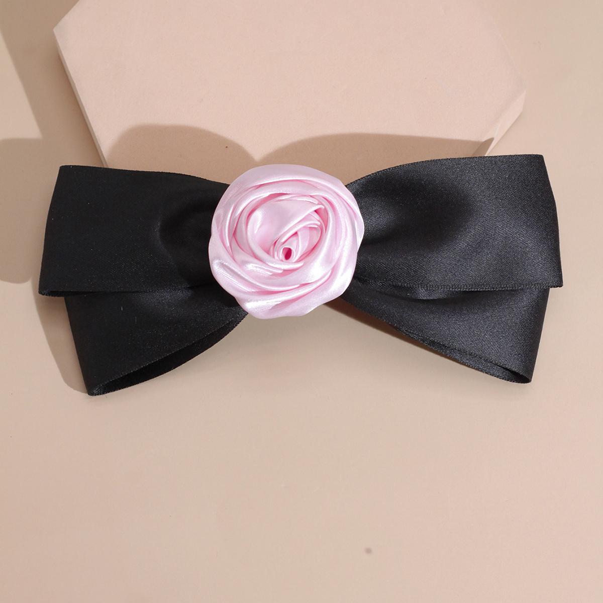 

Lystrfac New Handmade Rose Bow Hairpin Temperament Flower Hair Accessories