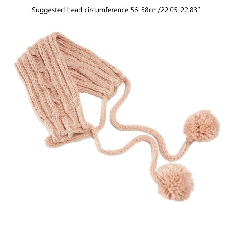 Soft Stretch Winter Warm Cable Knit Earmuffs Warmer Headband Crochet Ear Warmer Headband Knit Ear Muffs for Women Girls