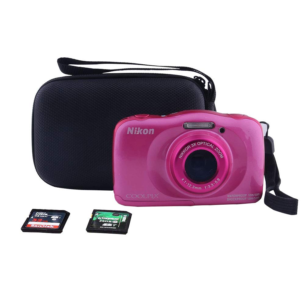 Protective Storage Case for Nikon Digital Cameras COOLPIX W150W300A100A10 - waiyu JP (Black)