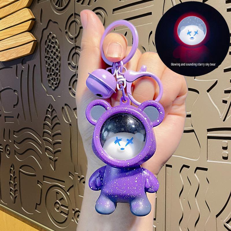 Brelok Miś Gwieździste Niebo 2024: Zmieniający kolor wisiorek dla par