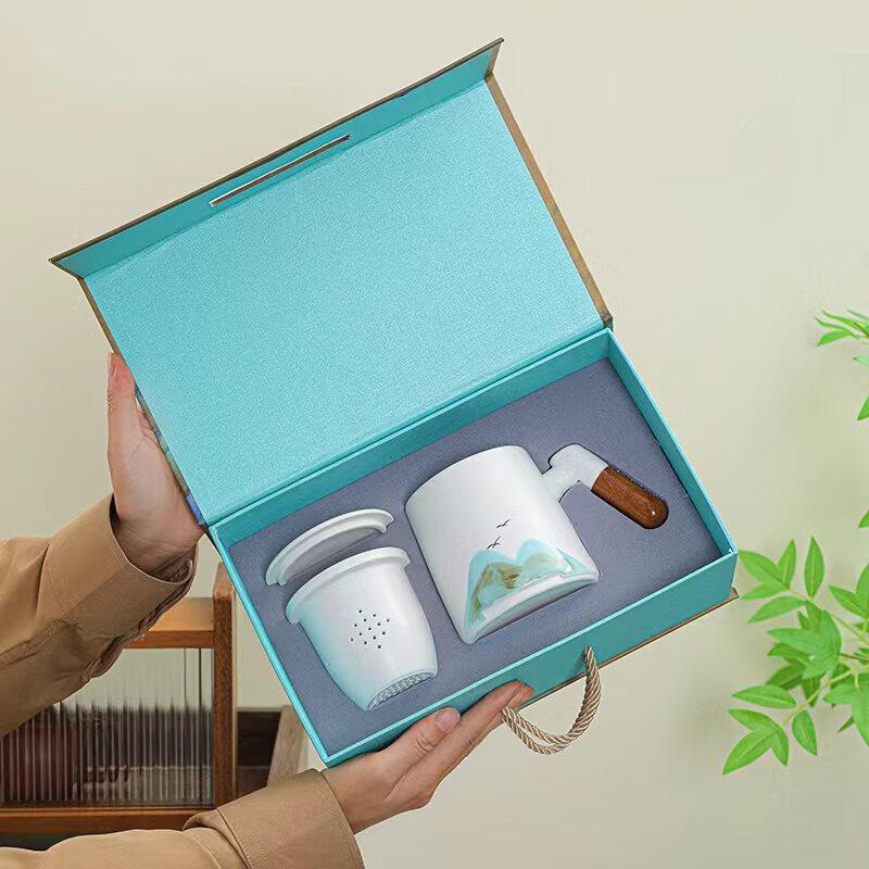 PinJian Chinese Style Ceramic Tea Infuser Mug