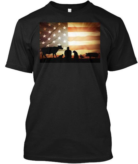 Farm Family Sunset T-Shirt Made in the USA Size S to 5XL 2XL